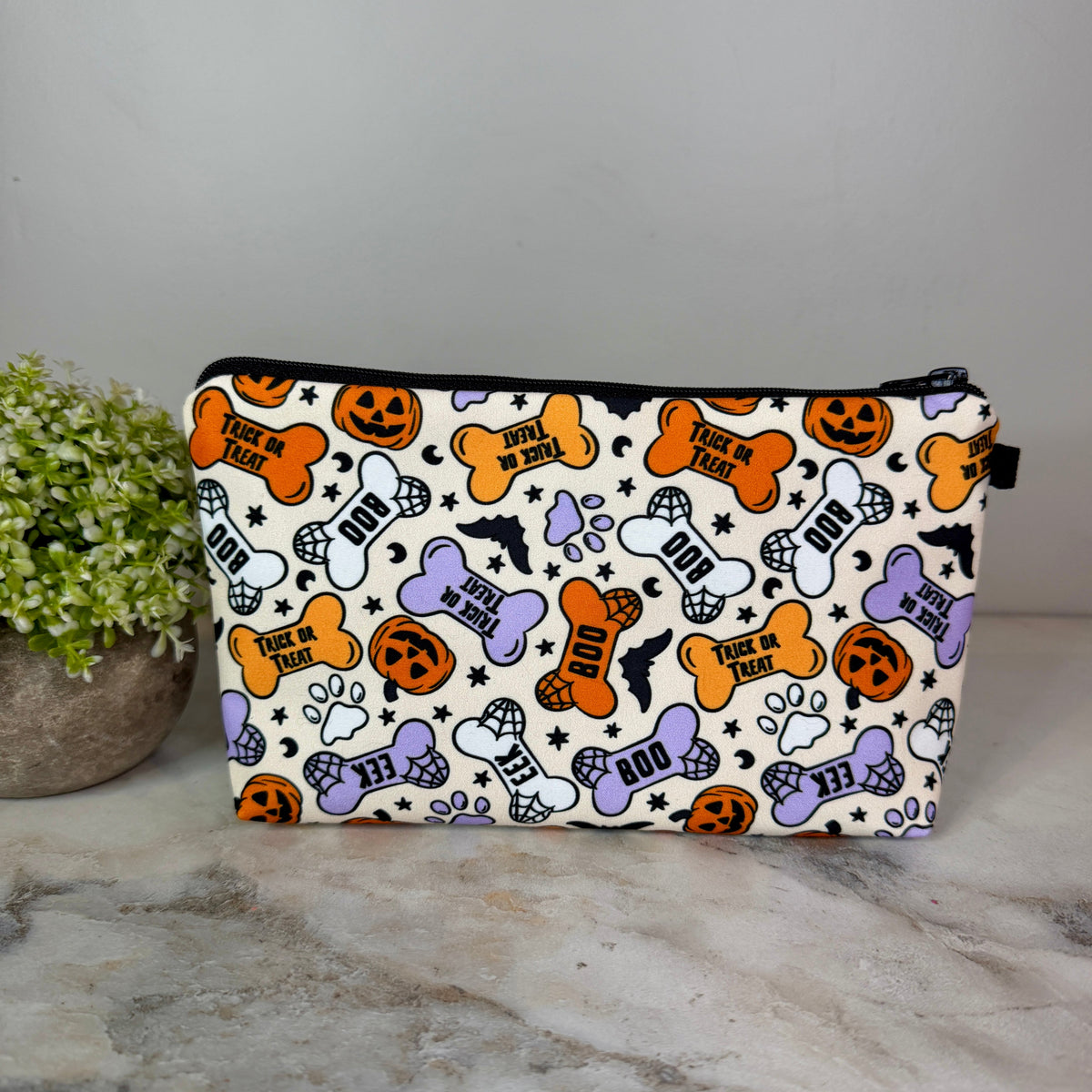 Pouch - Halloween Fall - Dog Trick Or Treat Bone