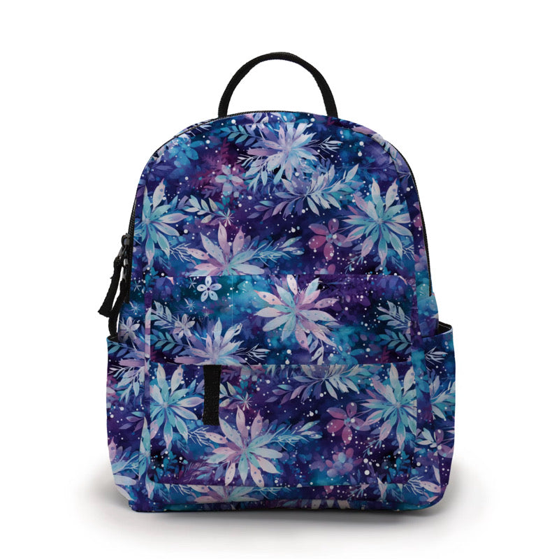 Mini Backpack Set - Christmas Blue Purple Snowflake