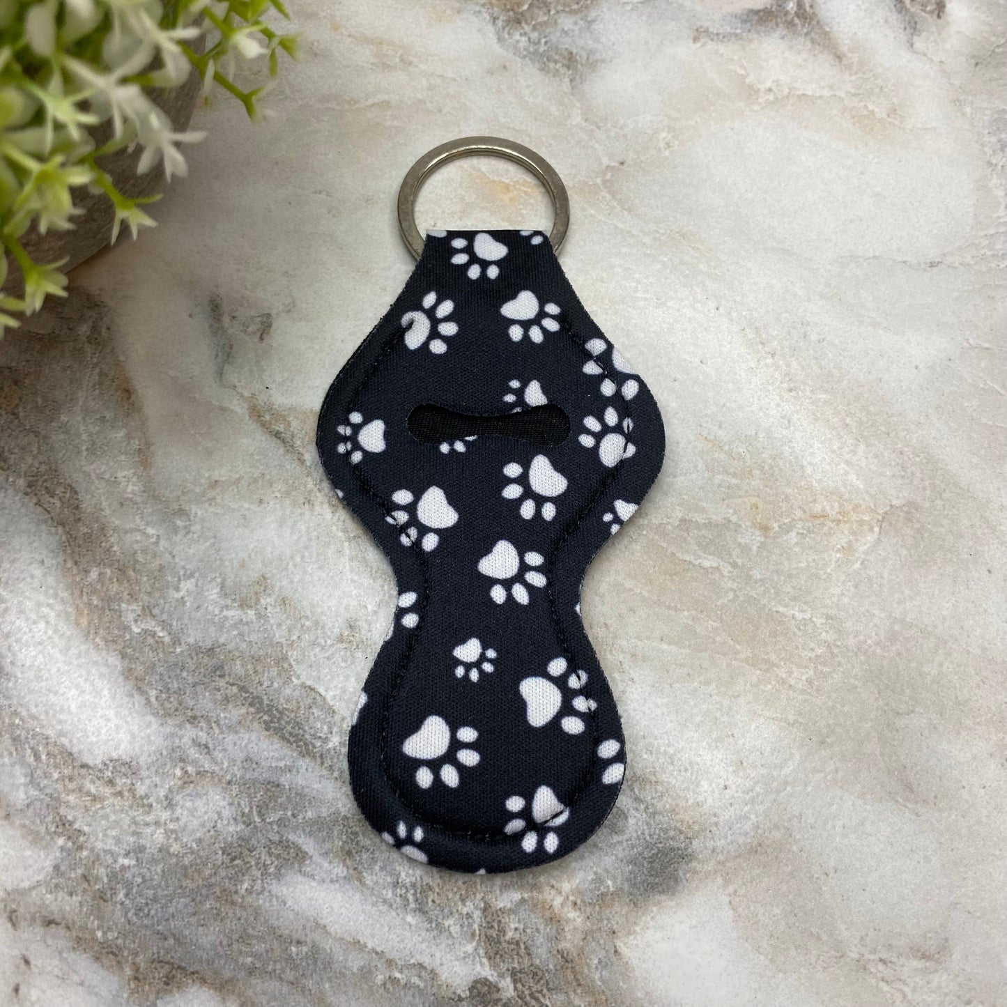 Lip Balm & Holder - Black Paw Print