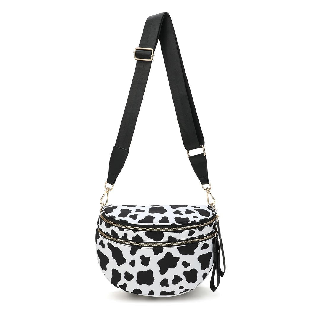 Roni - Nylon Crossbody - Cow - PREORDER