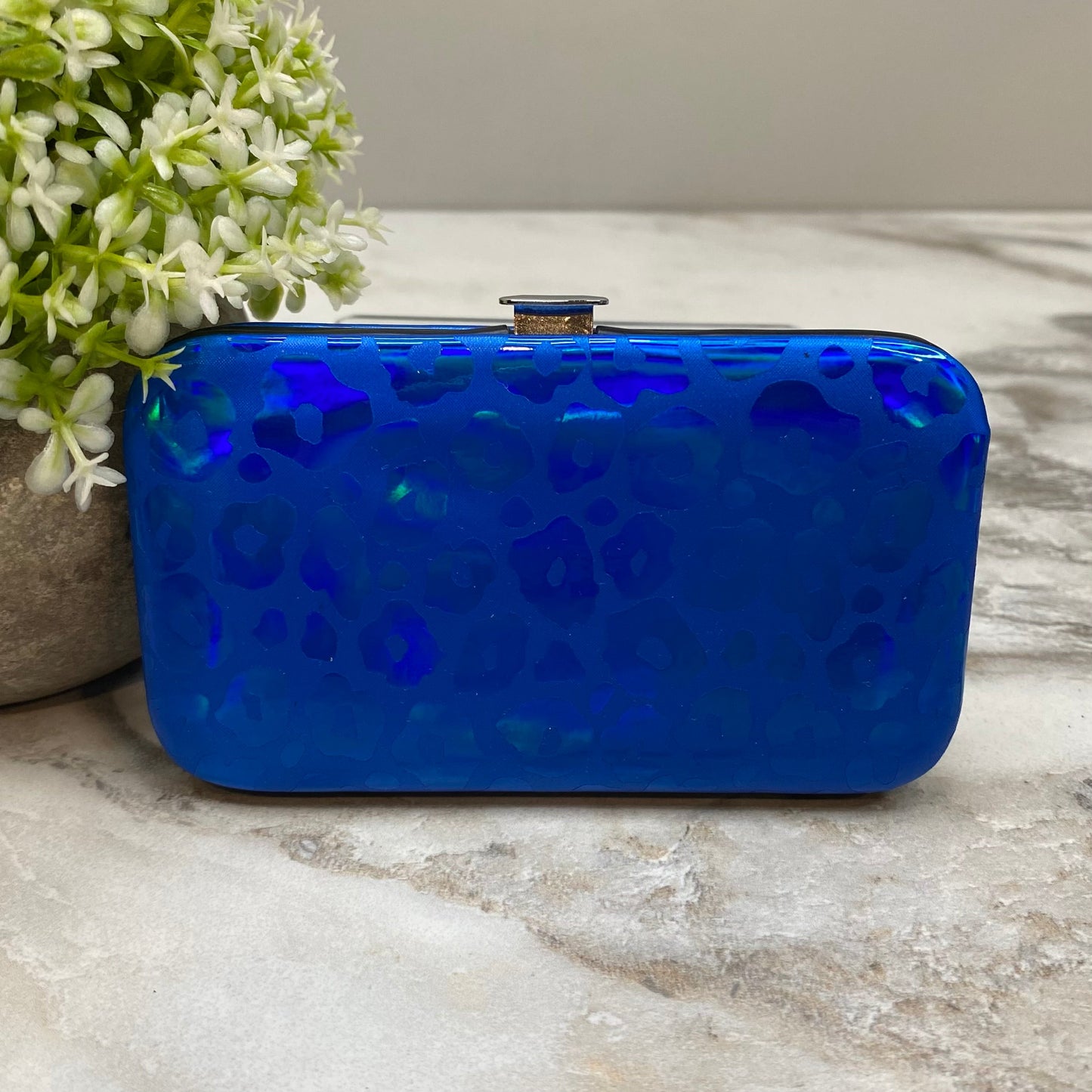 Manicure Nail Case & Set - Holographic Animal Print