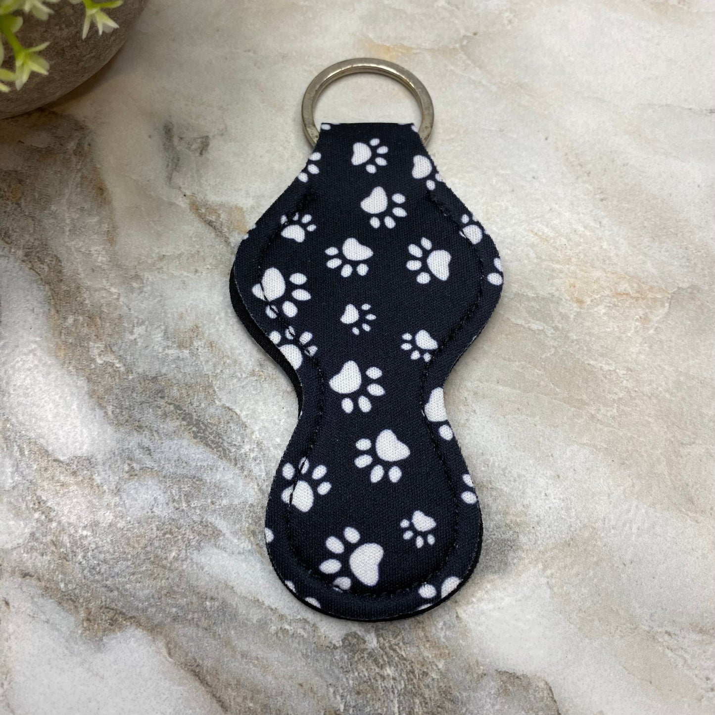 Lip Balm & Holder - Black Paw Print