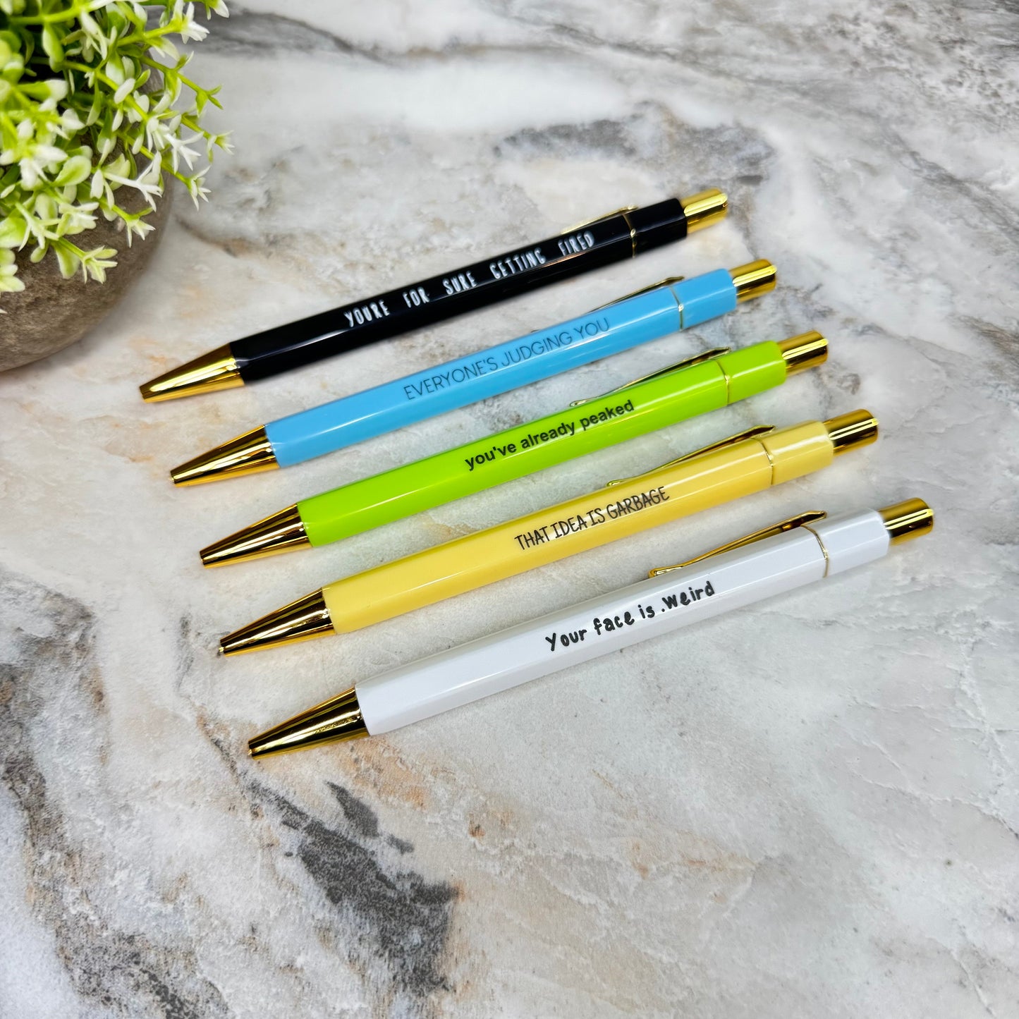 Pen - Demotivational Snarky Work Set