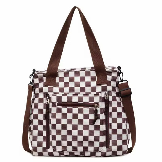 Caitlin Handbag - Corduroy Checker - PREORDER 3/4-3/7