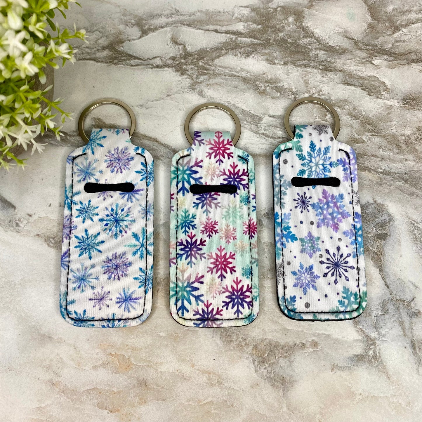Lip Balm & Holder - Snowflakes