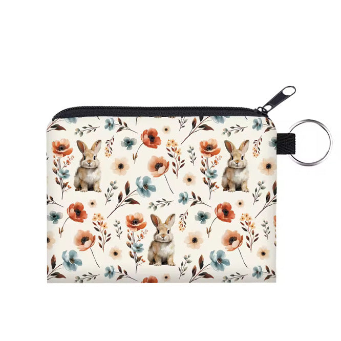 Mini Pouch - Easter - Floral Bunnies