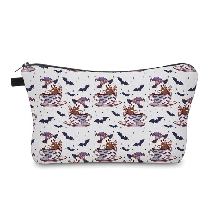 Pouch & Mini Pouch Set - Ghost Book Tea Cup