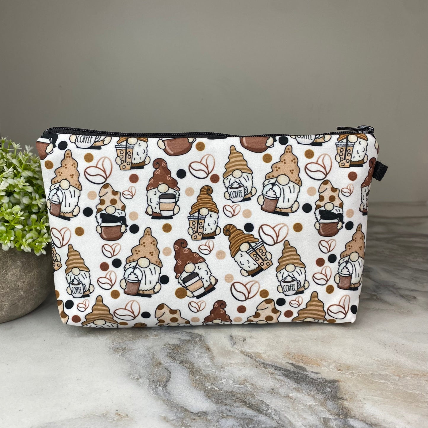 Pouch Set - Gnome Coffee All Over Design