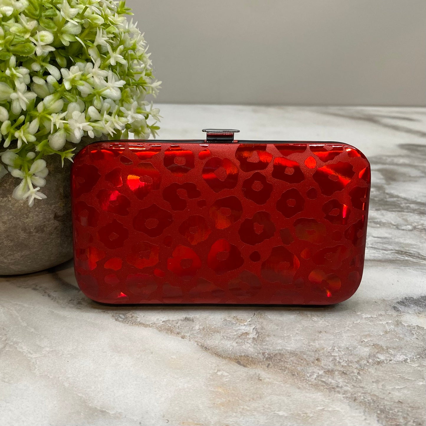 Manicure Nail Case & Set - Holographic Animal Print