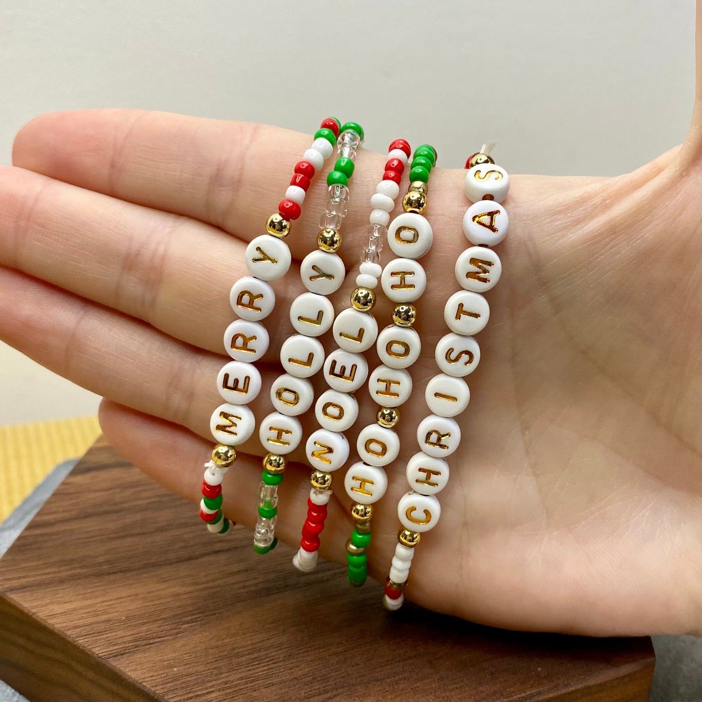 Bracelet - Christmas Beads Set of 3