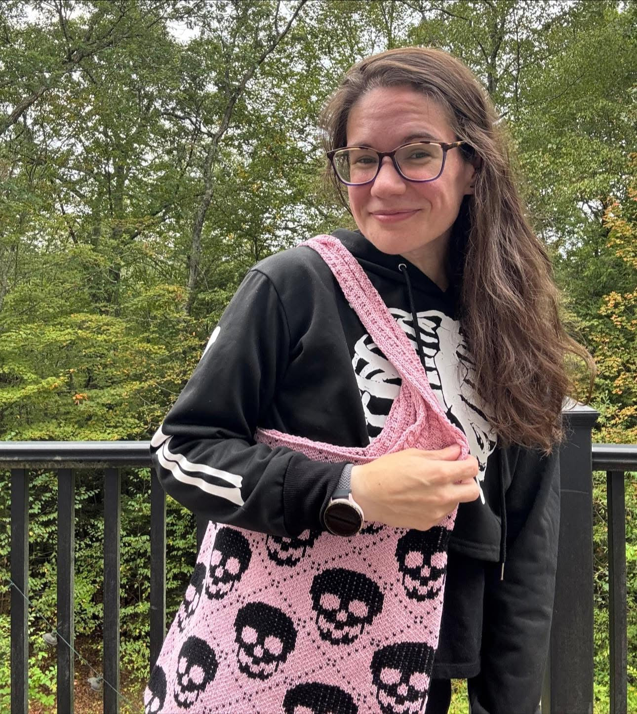 Tote Bag - Knit Sweater - Skull - PREORDER