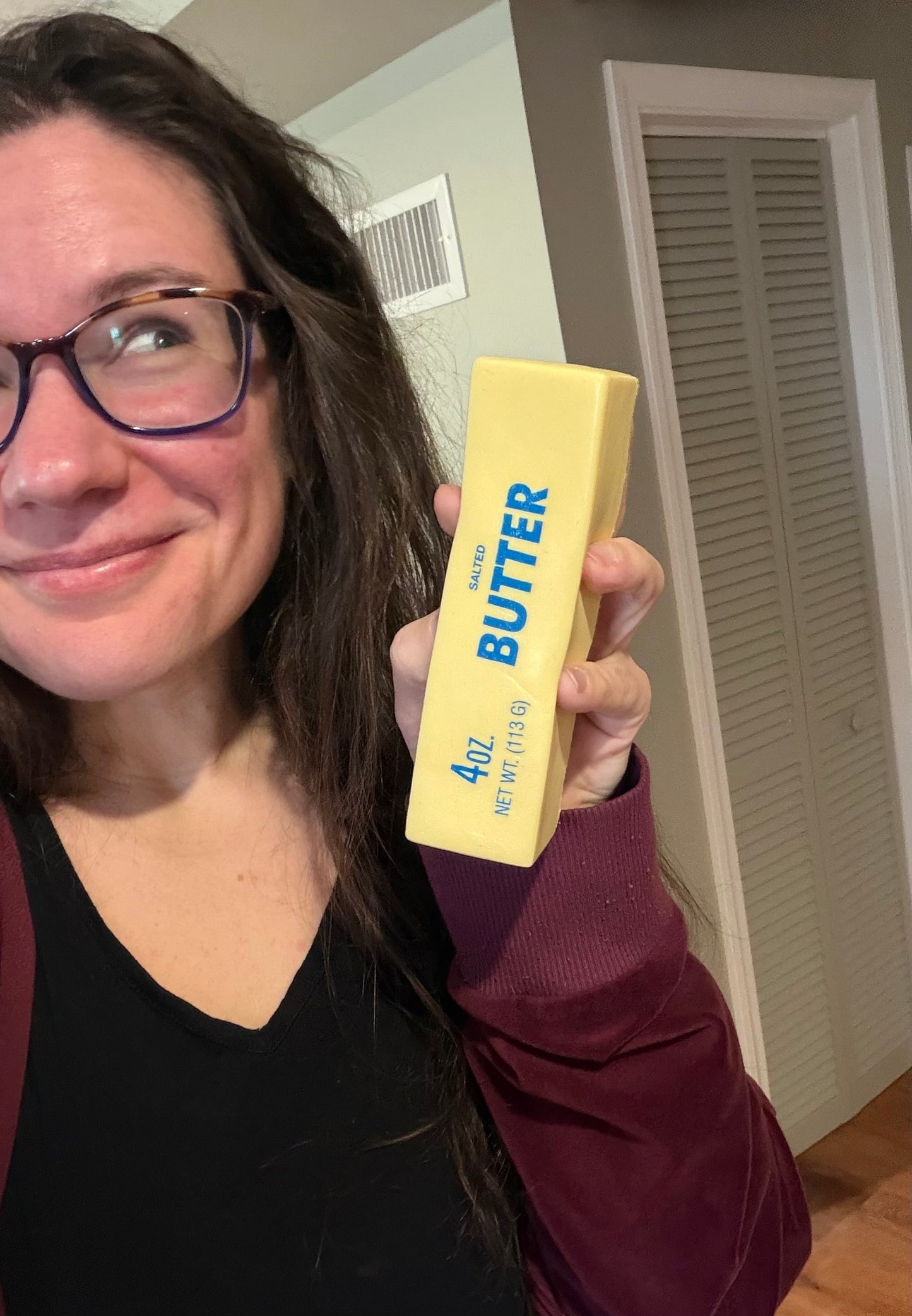 Butter Stress Squishy Toy Yellow