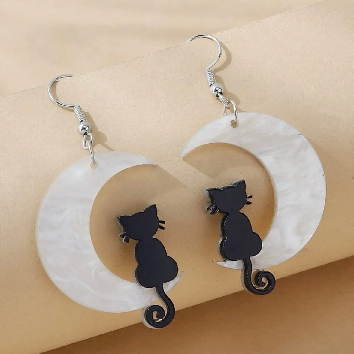 Earrings - Cat & Moondrop