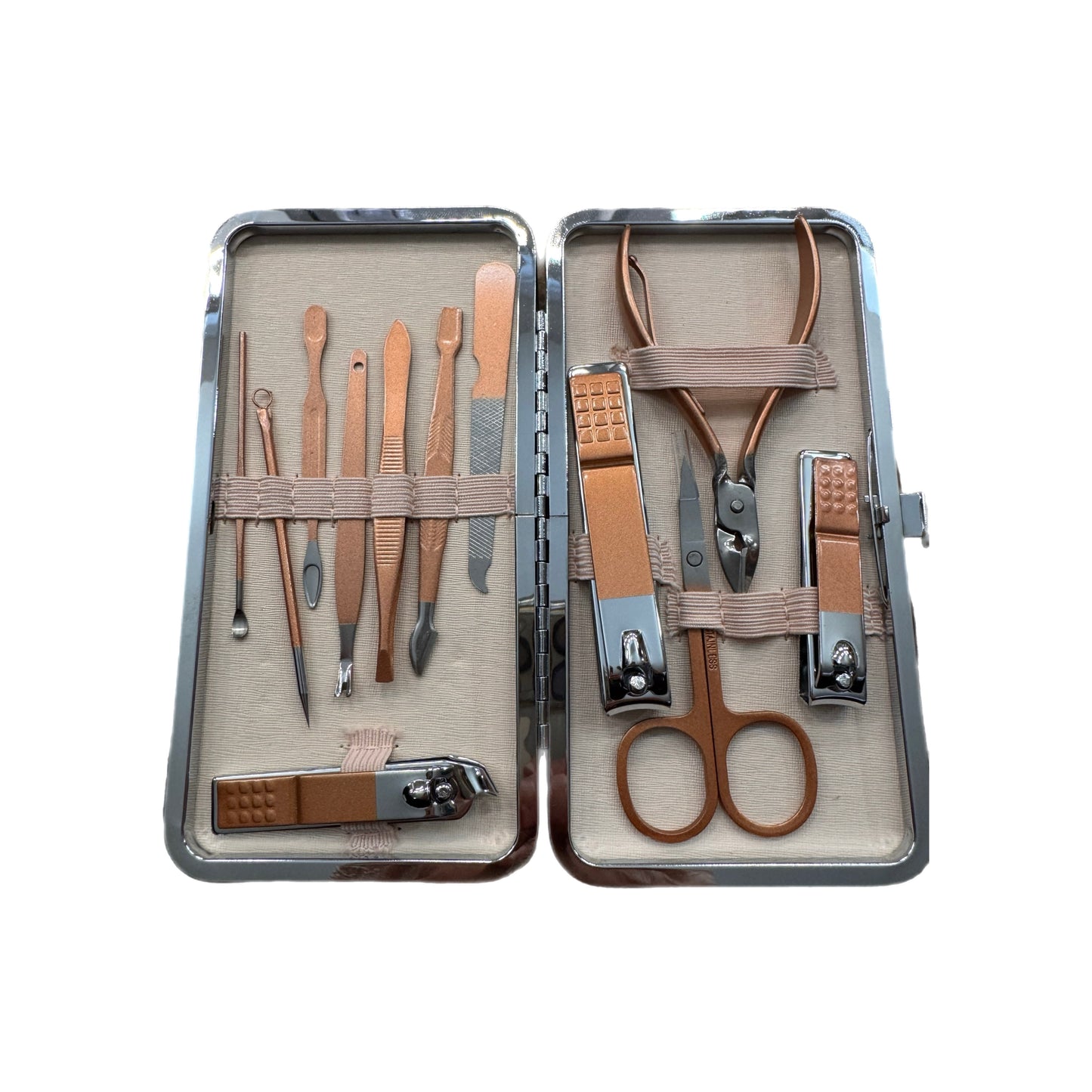 Manicure Nail Case & Set - Large Pink