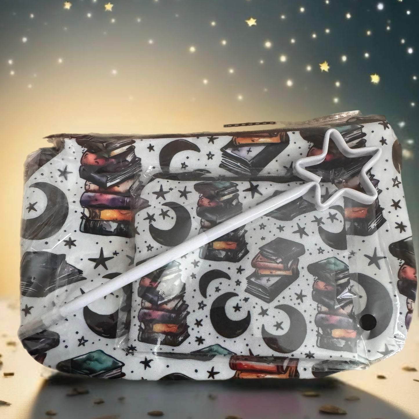 Pouch, Coun Purse & Pen Set- Book Moon