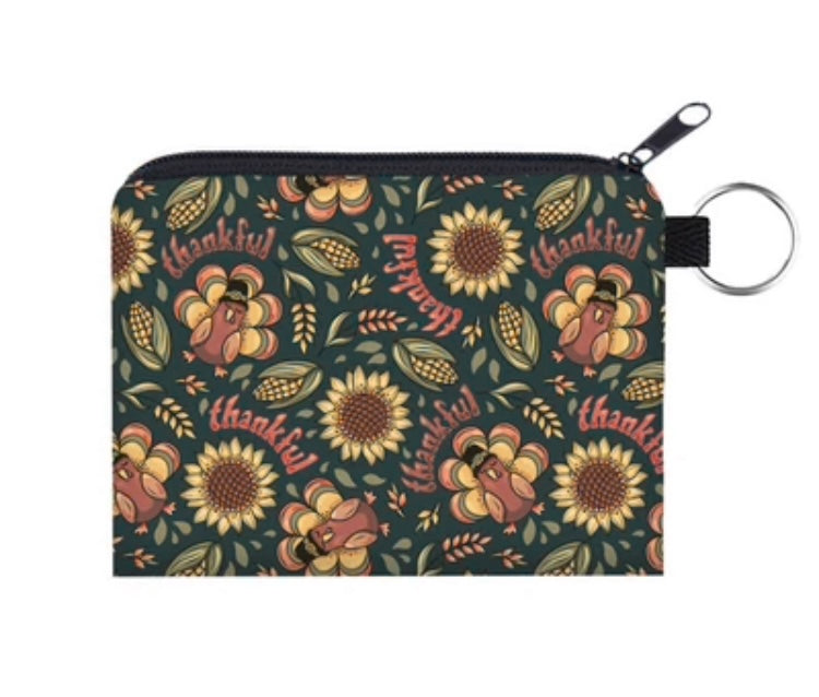 Mini Backpack, Pouch & Coin Purse Set - Thankful Turkey
