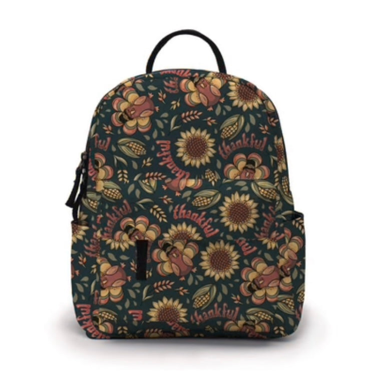 Mini Backpack, Pouch & Coin Purse Set - Thankful Turkey