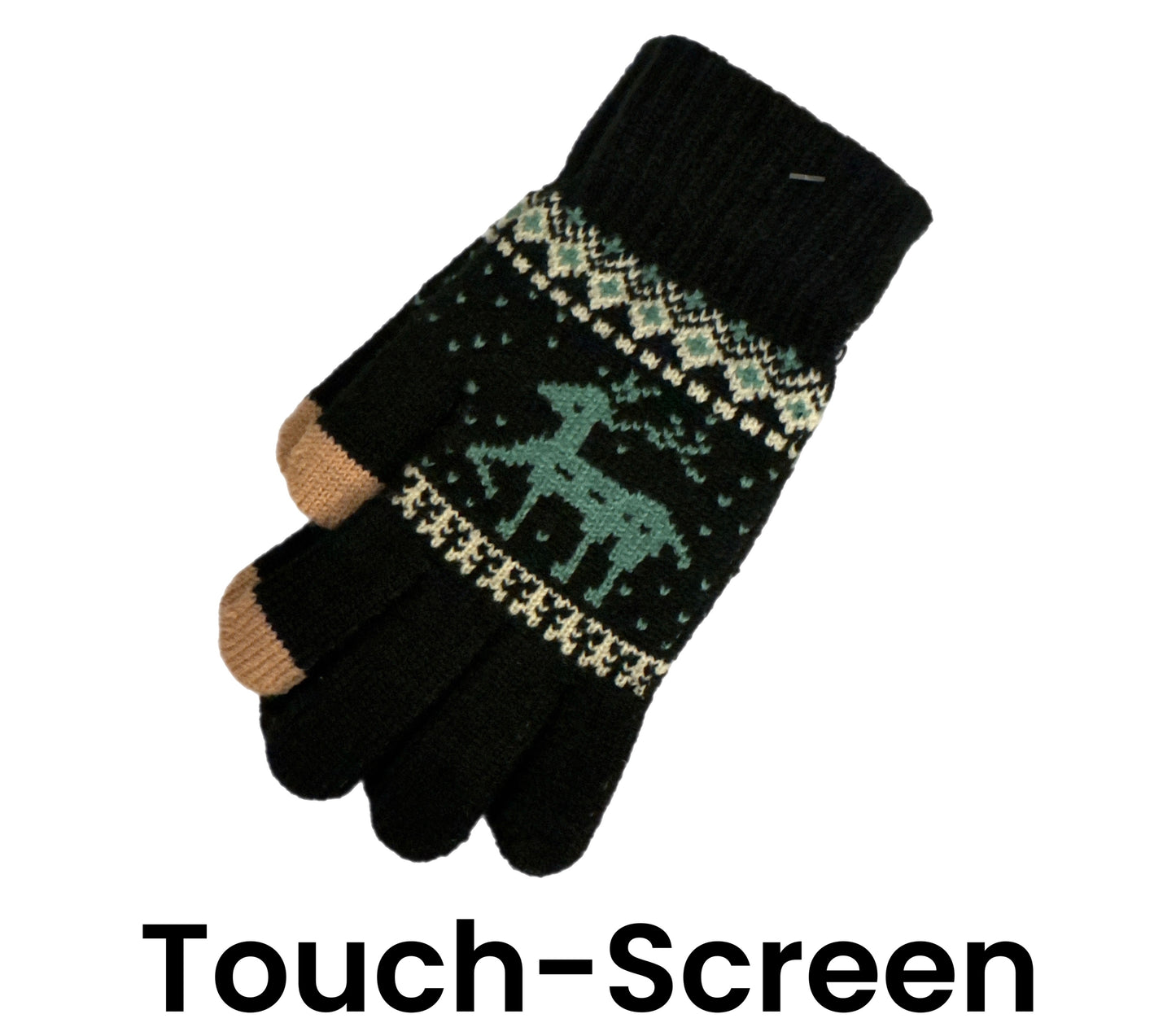 Gloves - Reindeer Touch Screen
