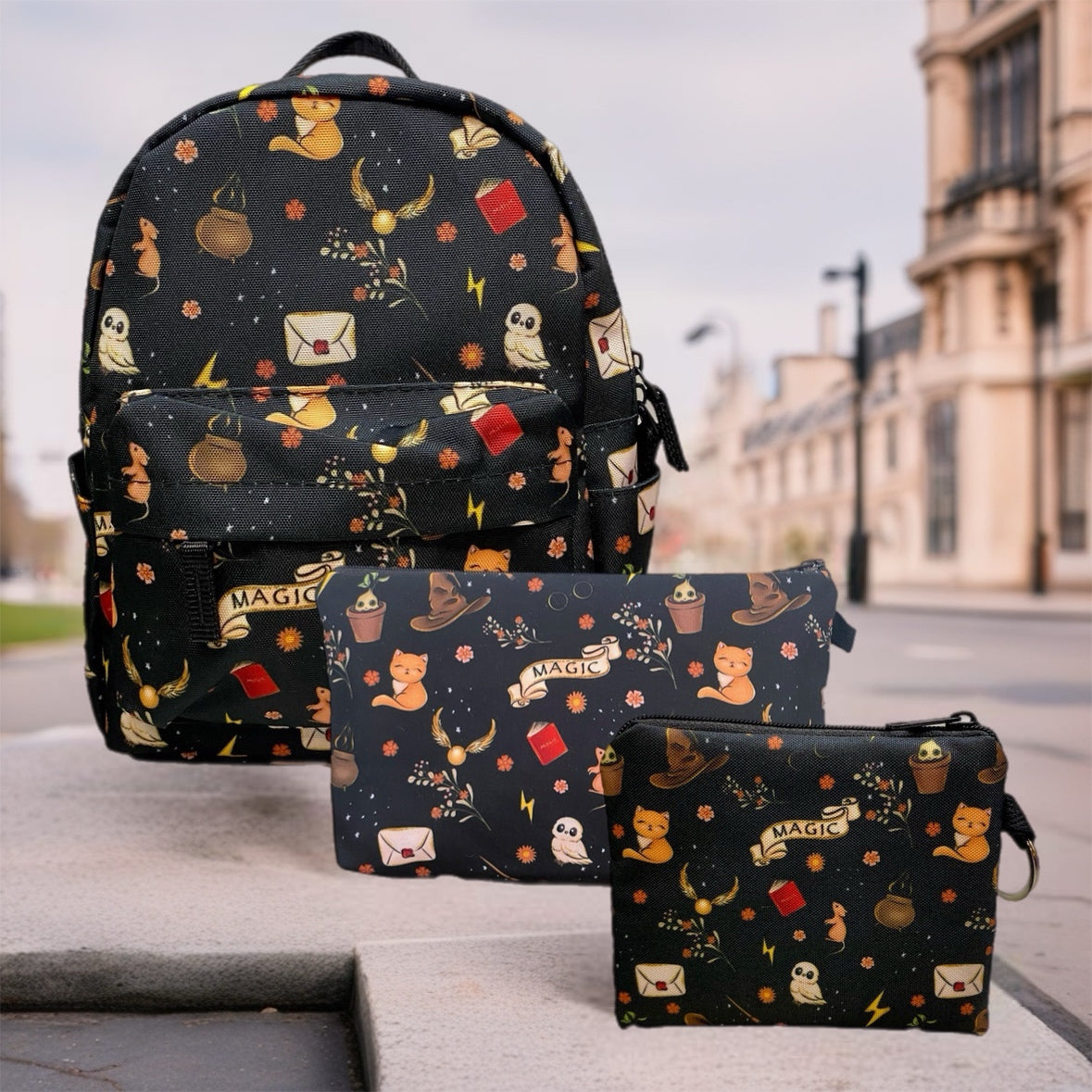 Mini Backpack, Pouch & Mini Pouch Set - Magic