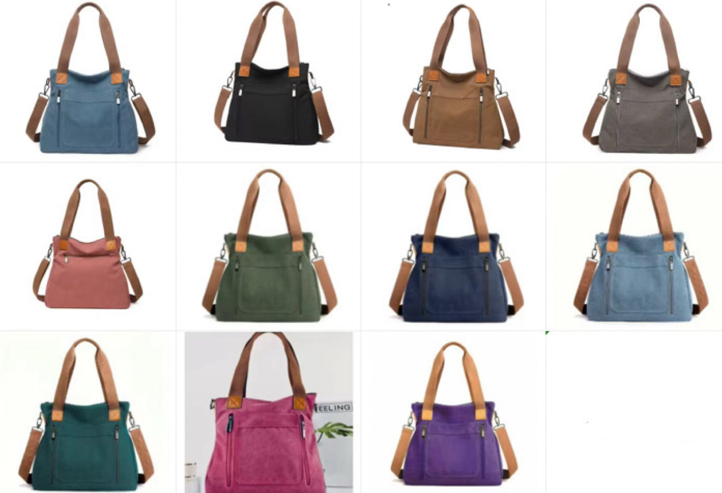 Mystery Stuffed Caitlin - Canvas Satchel