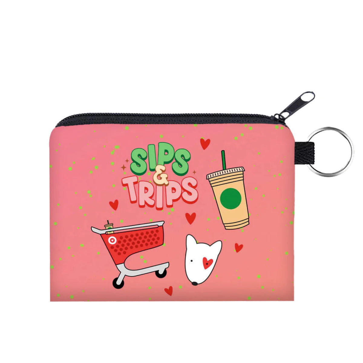 Card & Coin Purse - Sips & Trips