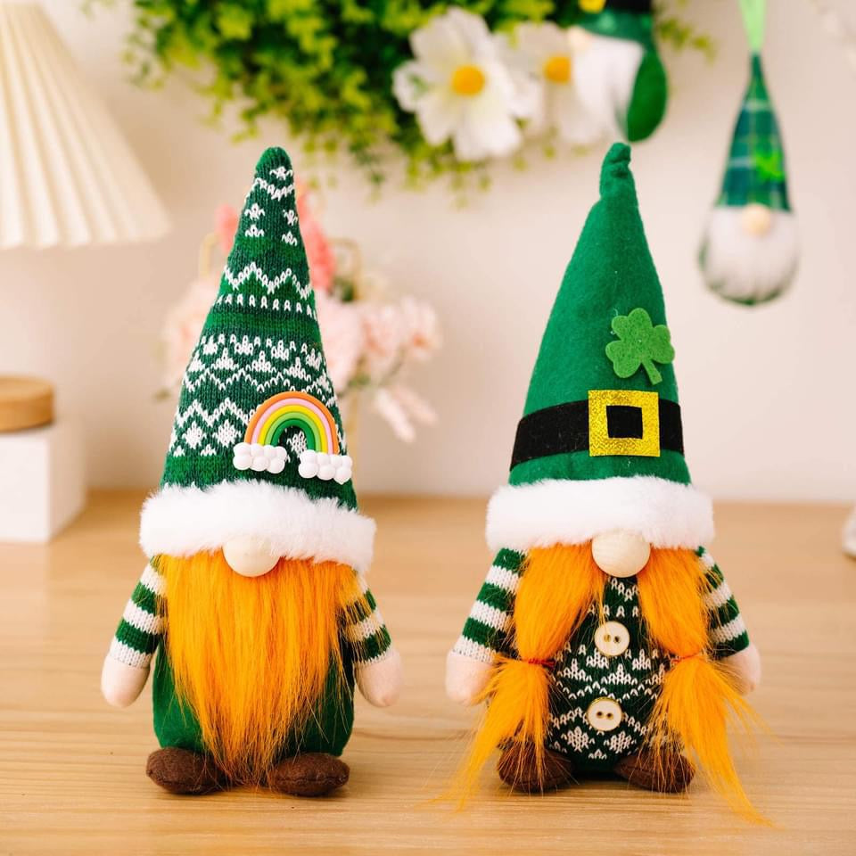 Gnome - St Patrick’s Day Rainbow & Shamrock