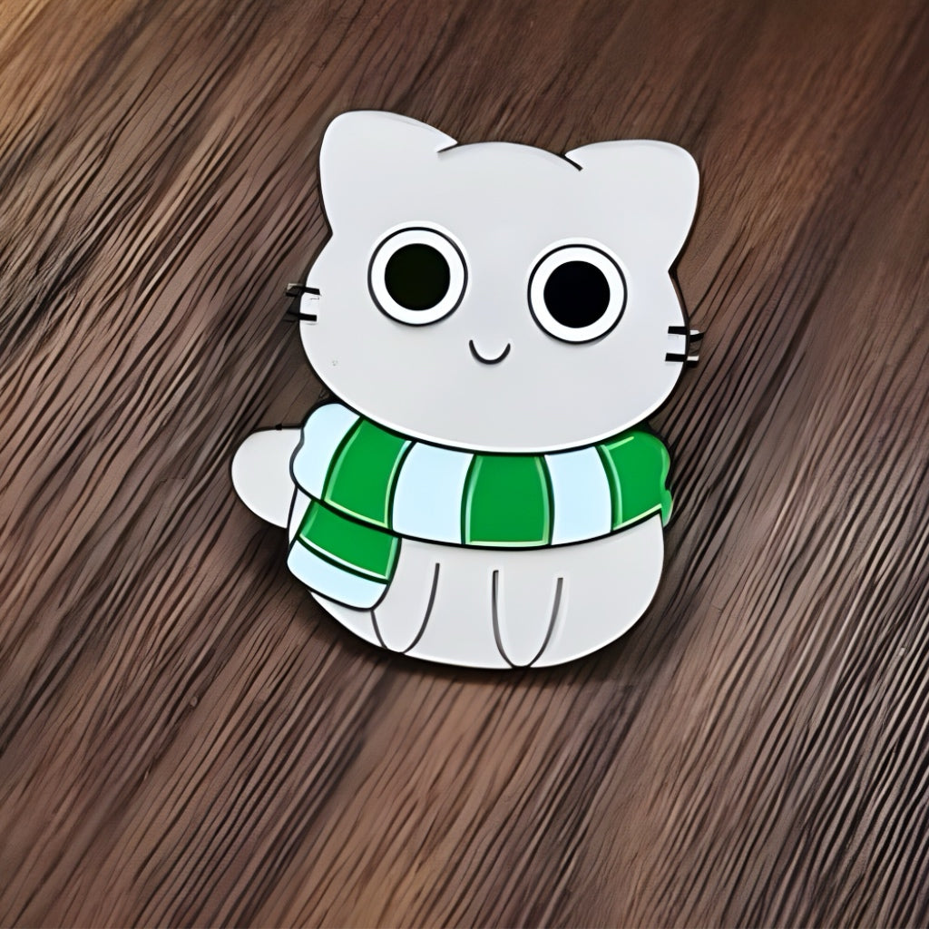 Pin - Magic Cat, Green
