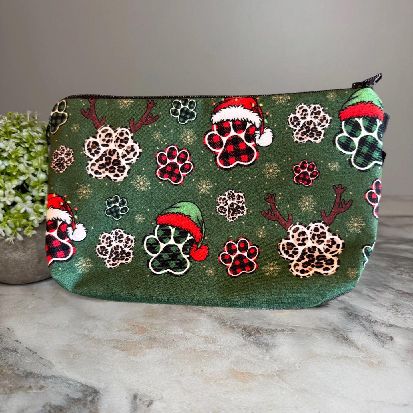 Pouch - Christmas Paw Santa Hat