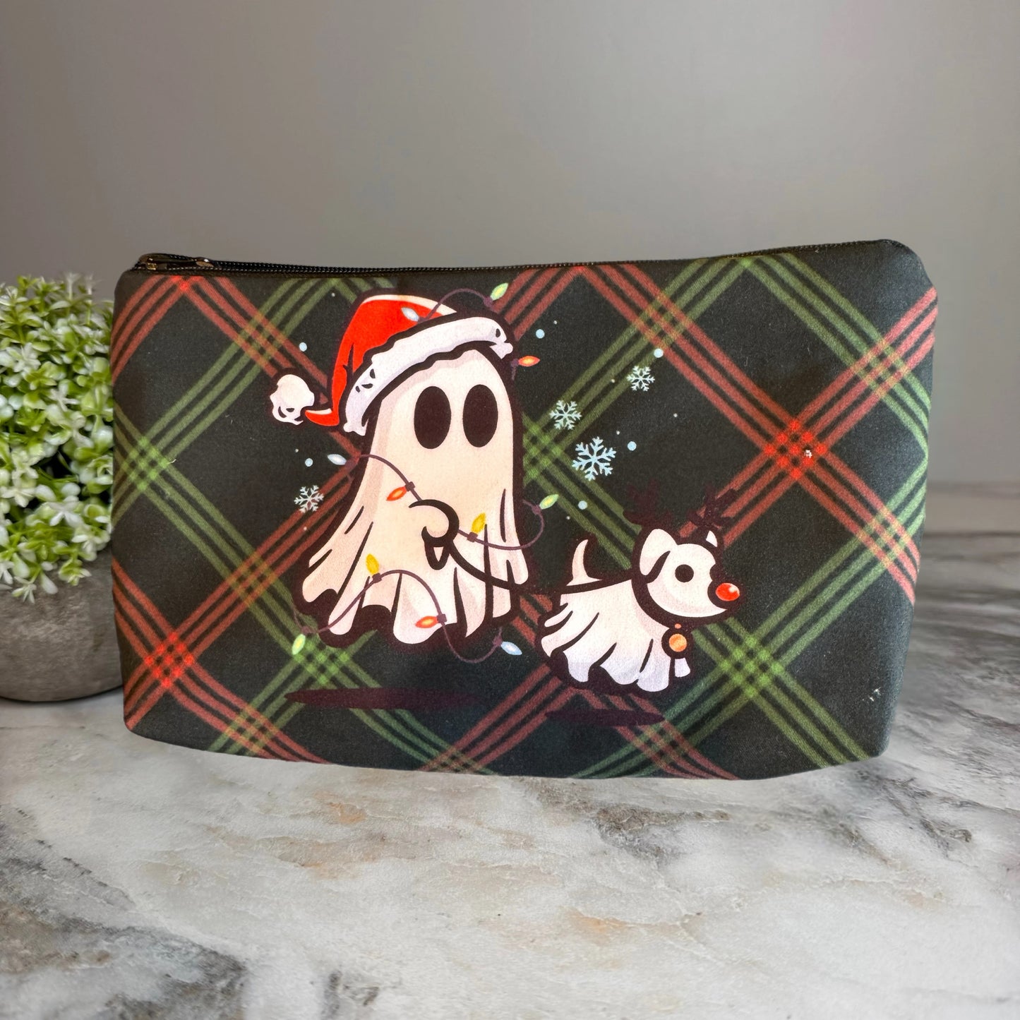 Pouch - Christmas Ghost Dog