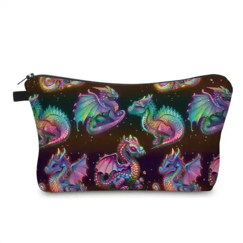 Mini Backpack, Pouch & Coin Purse Set - Rainbow Dragons