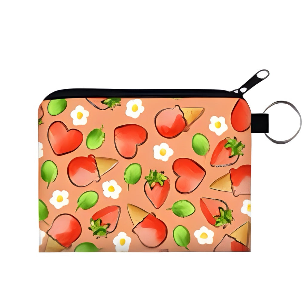 Card & Coin Purse - Strawberry Ice Cream