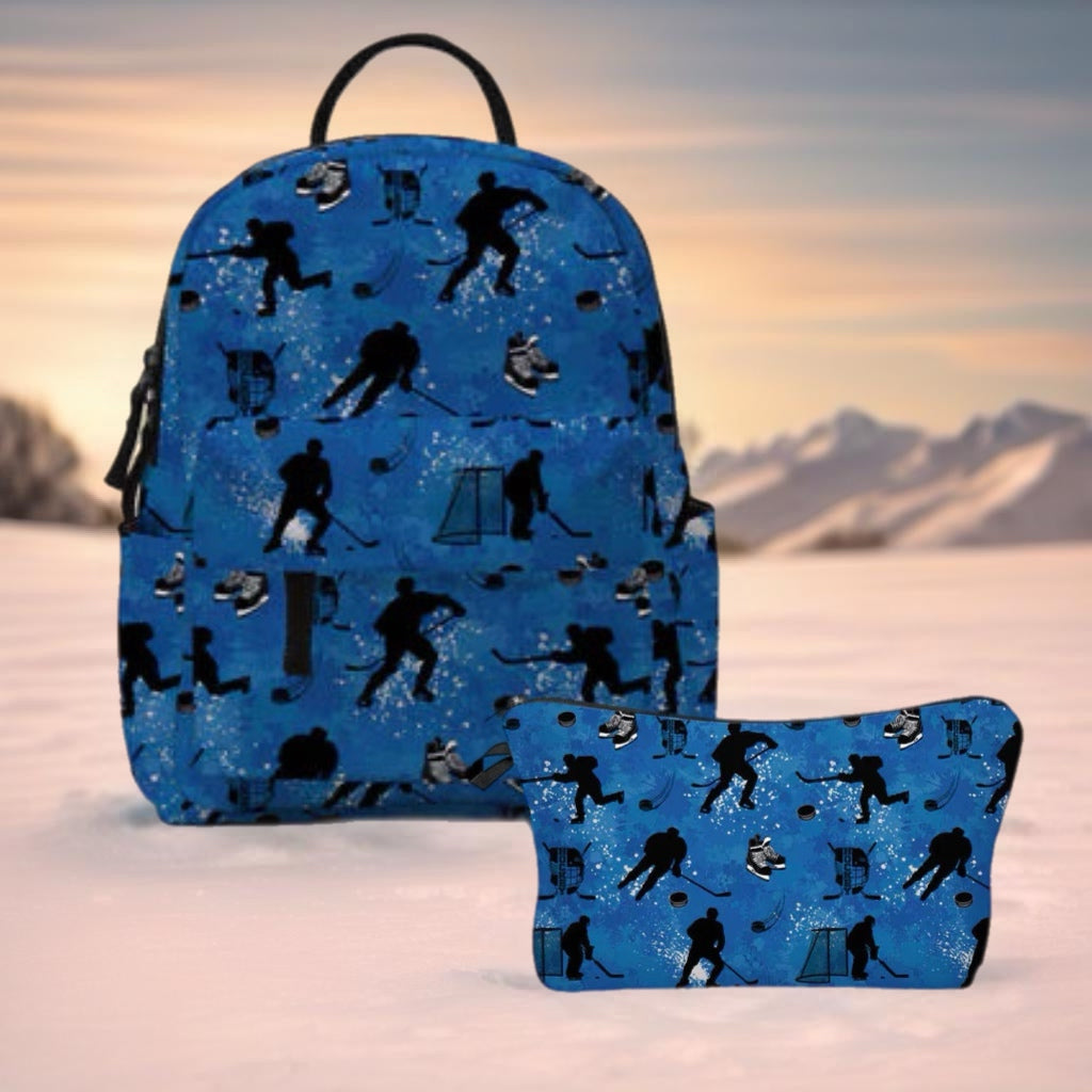 Mini Backpack & Pouch Set - Ice Hockey
