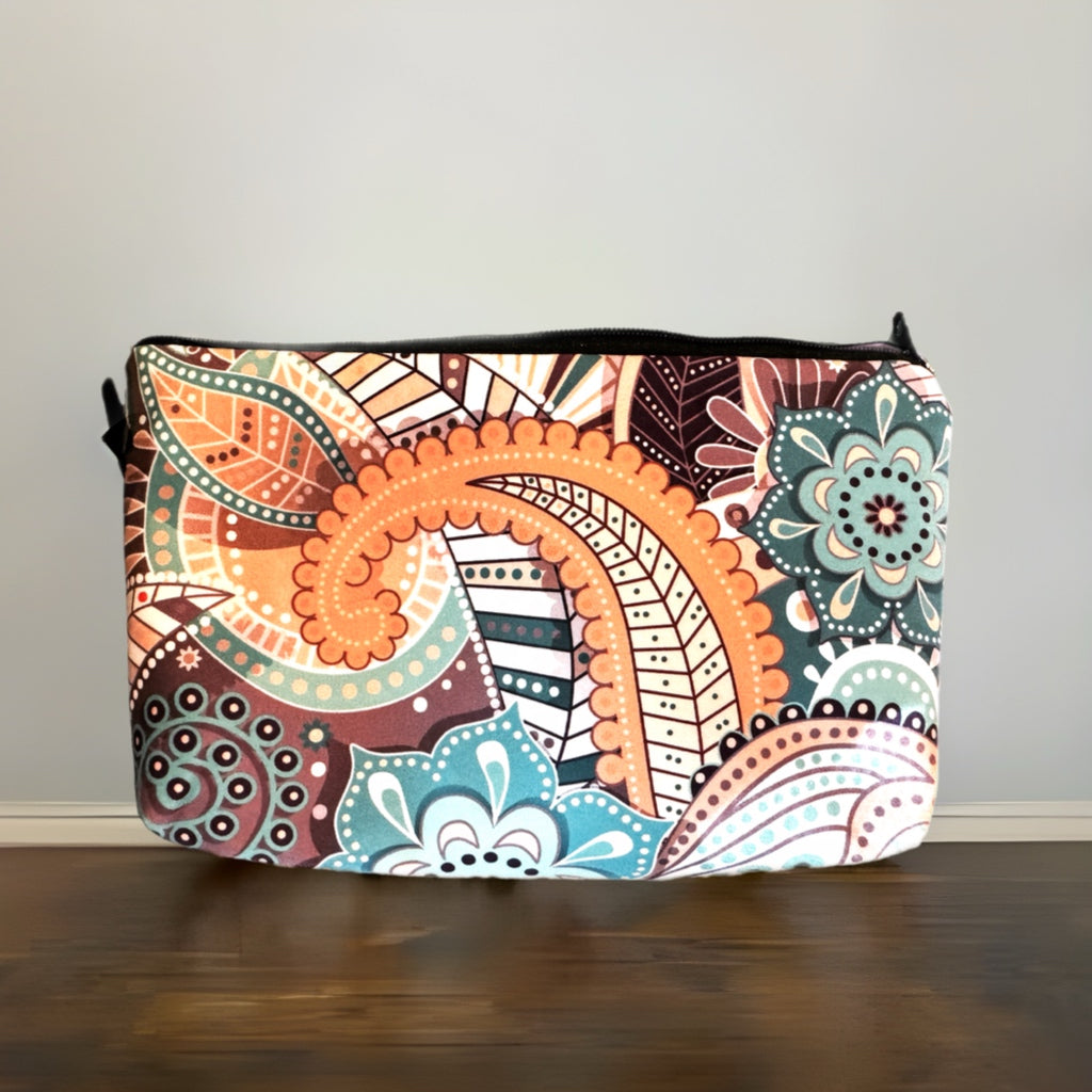 Pouch - Paisley, Purple Aqua
