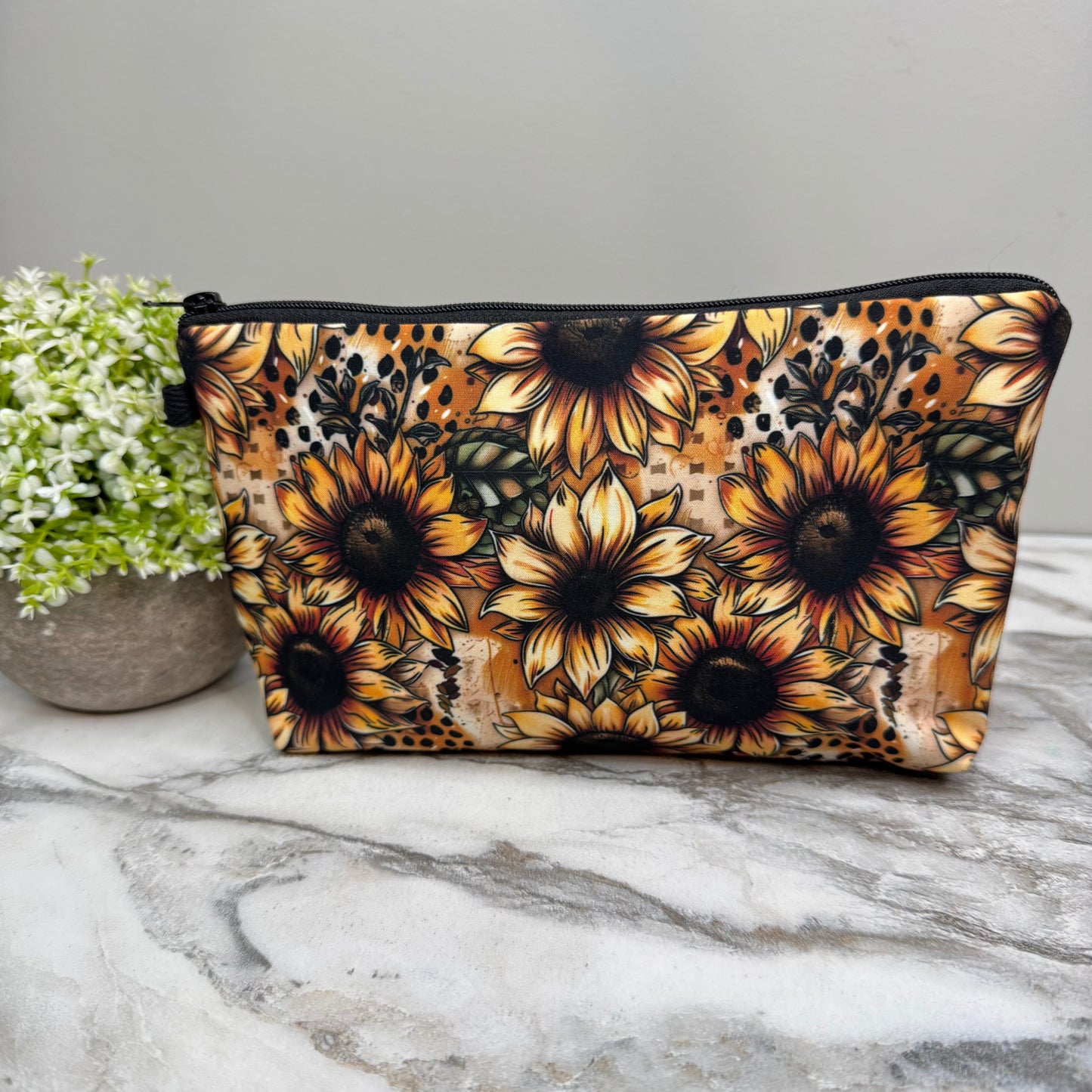 Mini Backpack, Pouch & Coin Purse Set - Sunflower Dot
