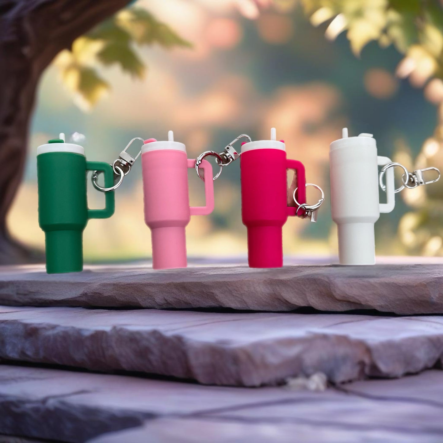 Keychain - Lip Balm Tumbler Asst. Colors