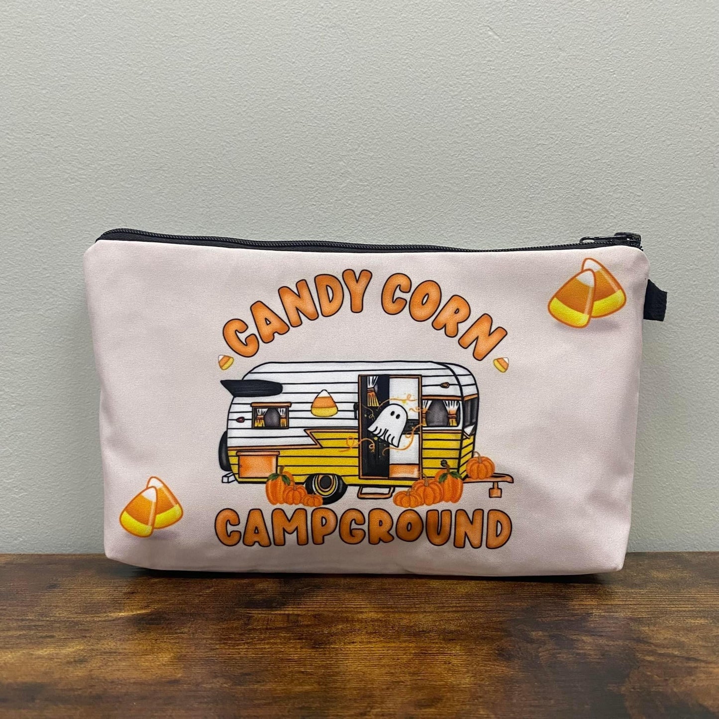 Pouch - Halloween Candy Corn Campground