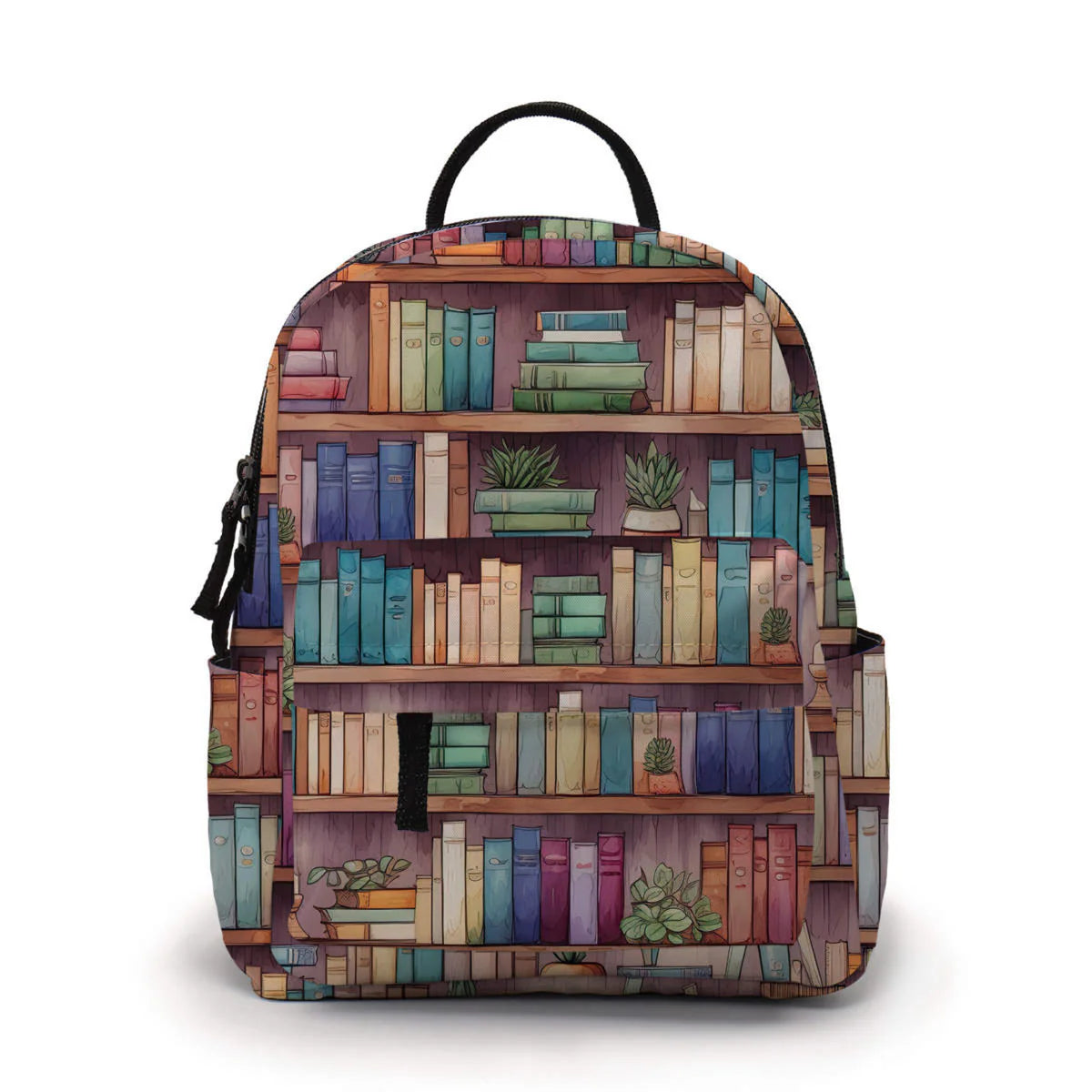 Mini Backpack & Pouch Set - Book Shelves