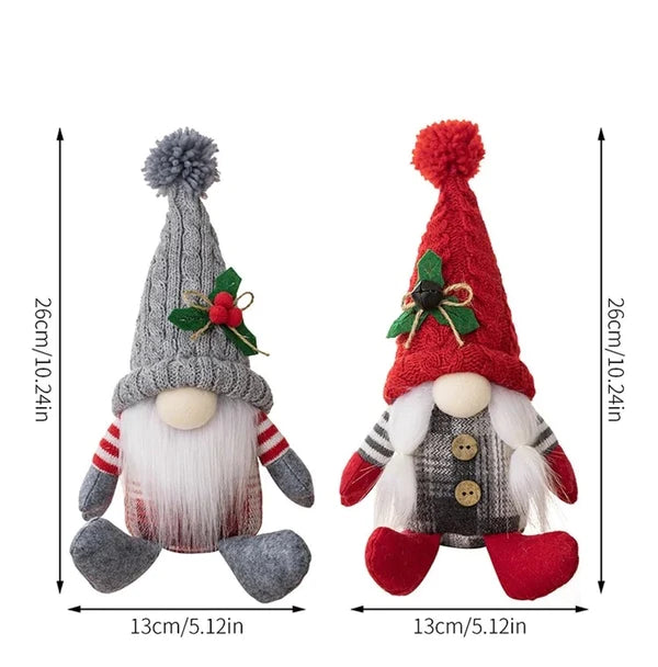 Holiday Gnomes - Pompoms & Holly