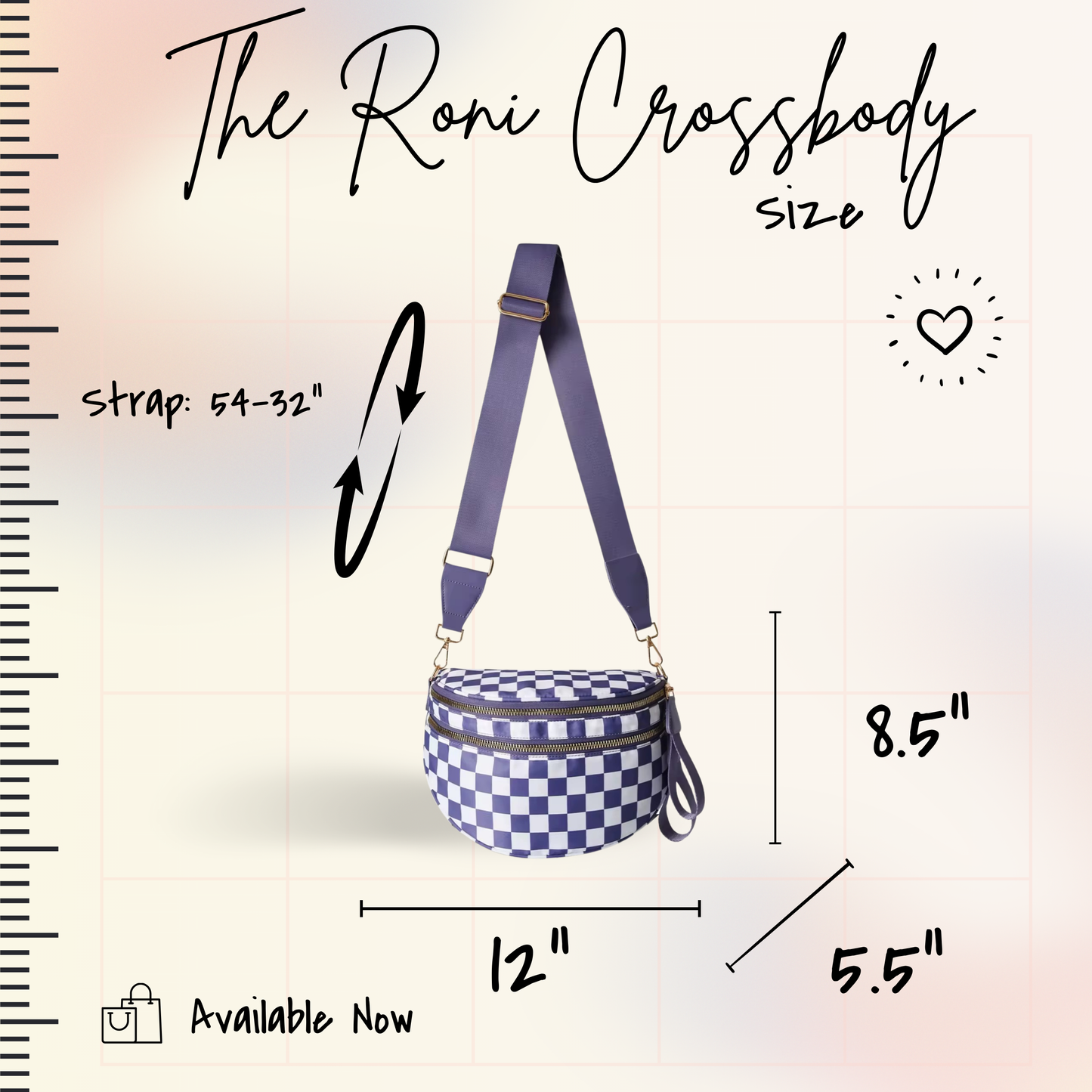 Roni - Nylon Crossbody - Cow - PREORDER