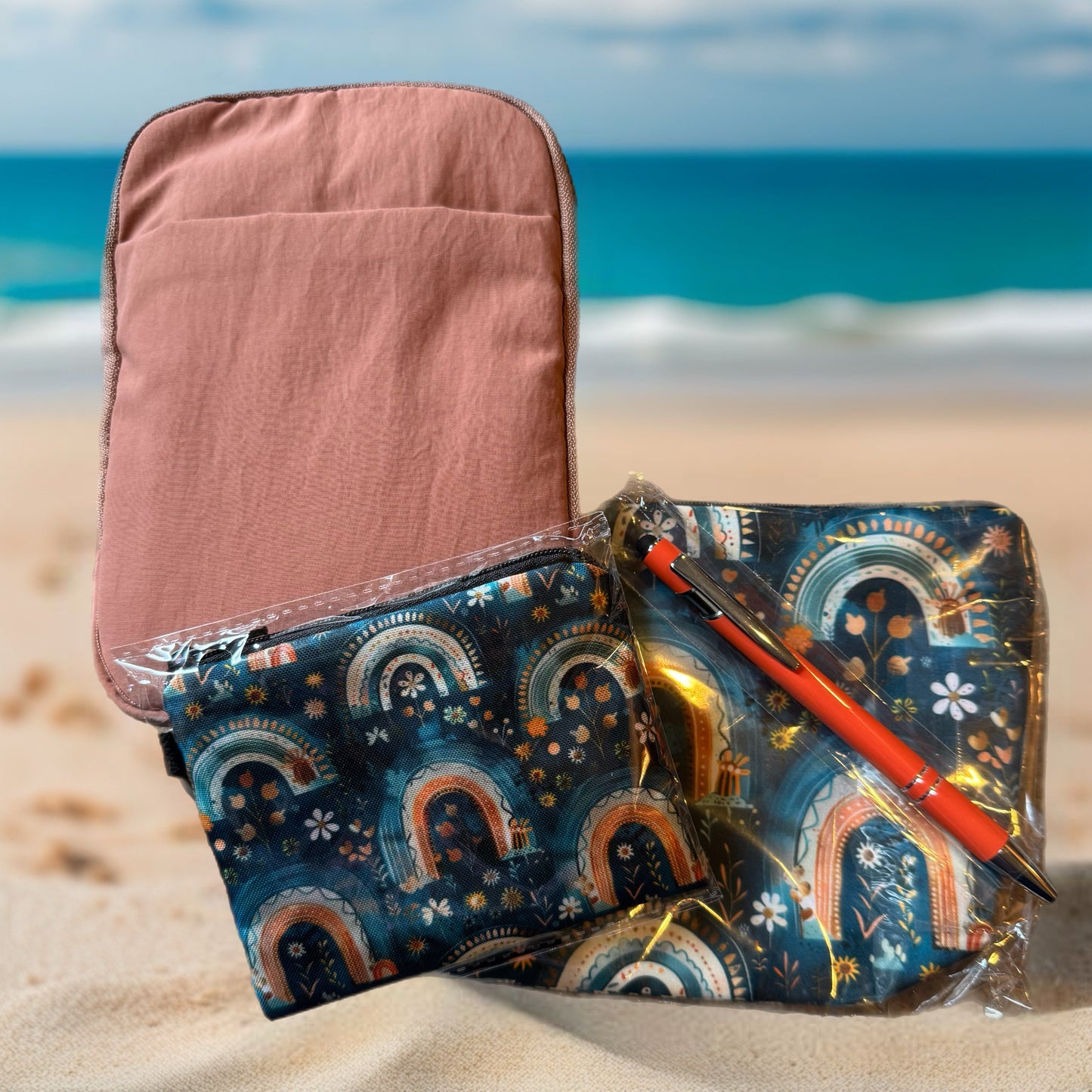 Nylon Crossbody/Belt Bag & Pouch Set