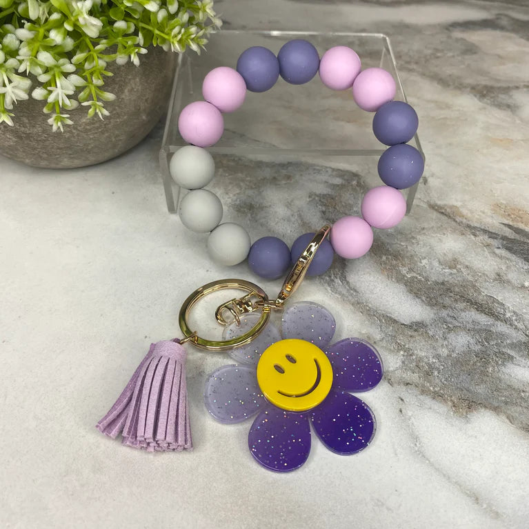 Pouch, Mini Pouch, Lip Balm Tumbler & Silicone Daisy Keychain - Blueberry Lemon