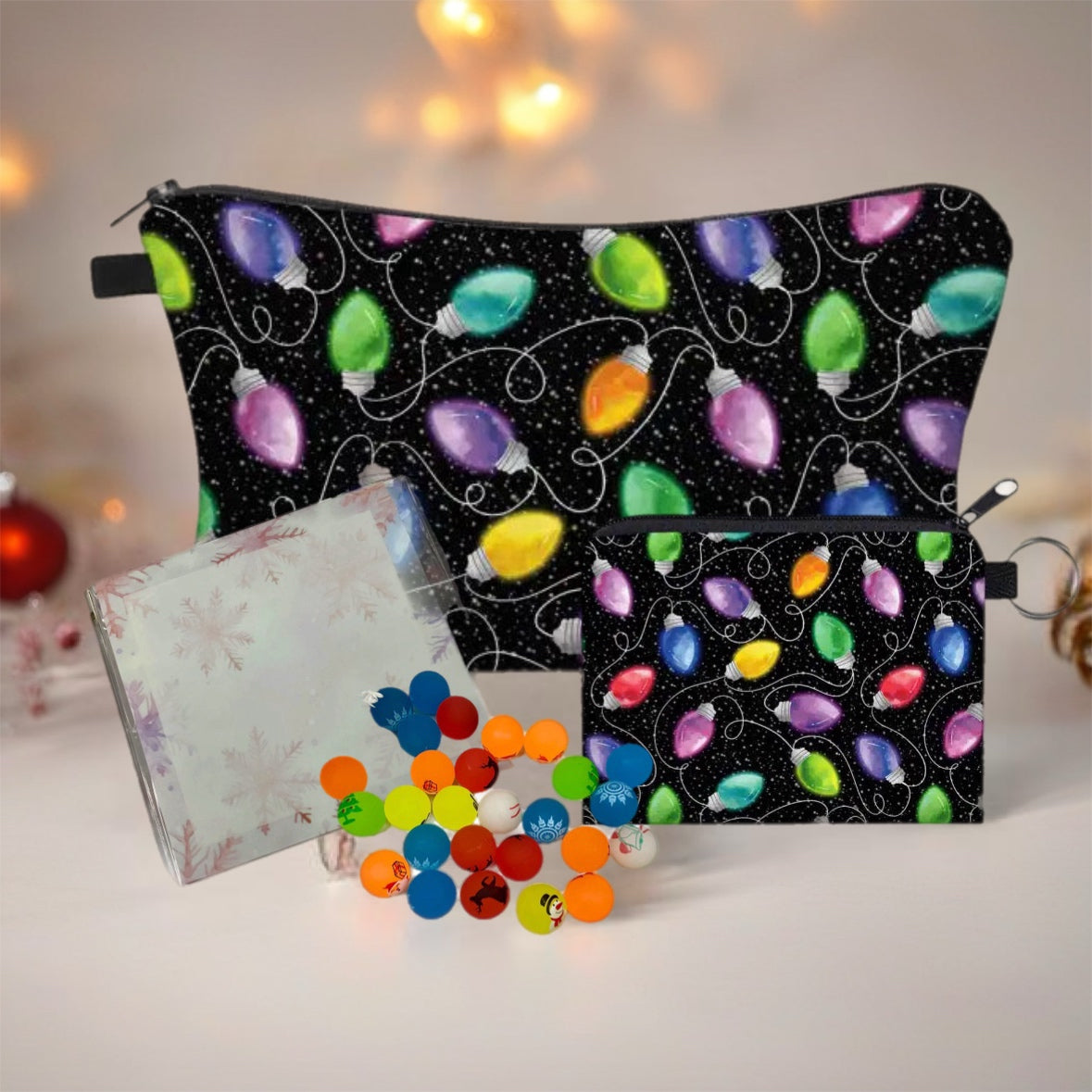 Christmas Lights Pouch Set