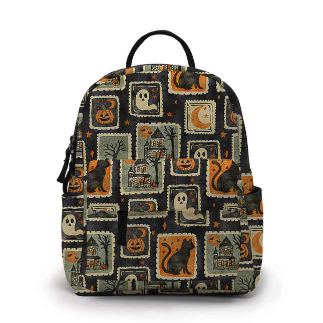 Mini Backpack & Pouch Set - Halloween Square Stamps