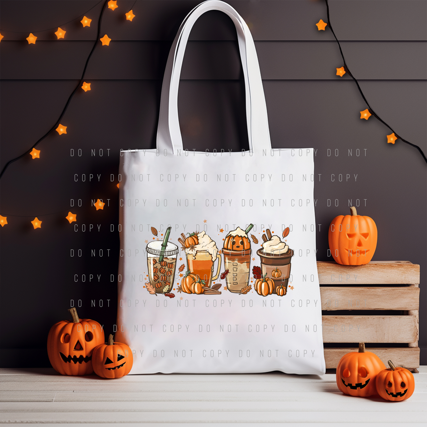 Pumpkin Spice Iced Coffee Tote Gift Set