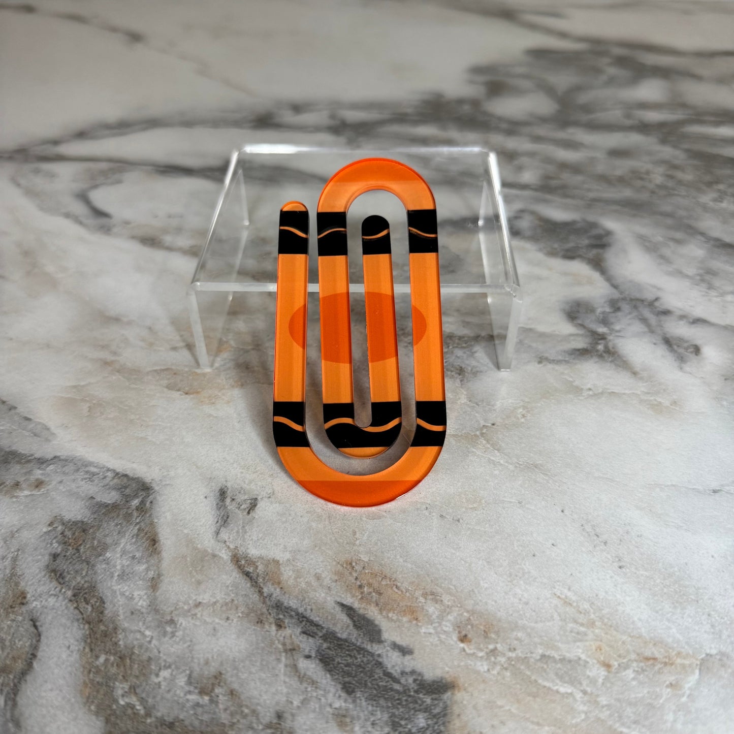 Jumbo Acrylic Paperclip - Assorted