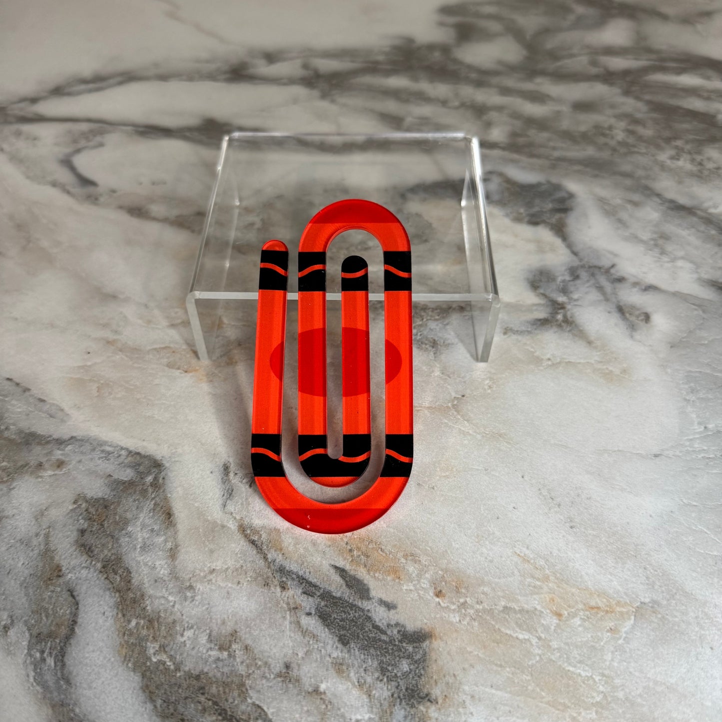 Jumbo Acrylic Paperclip - Assorted