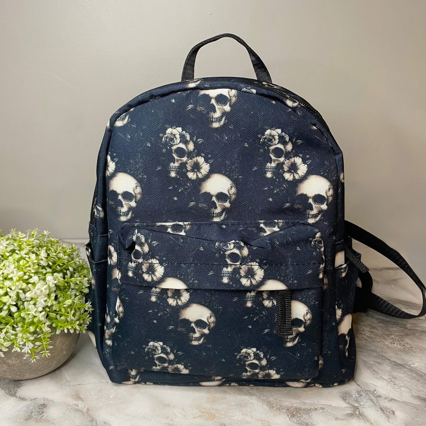 Mini Backpack - Skeleton Floral