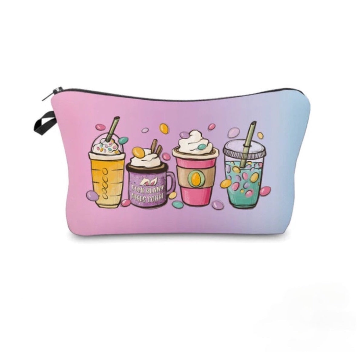 Pouch - Easter - Bunny Needs Coffee