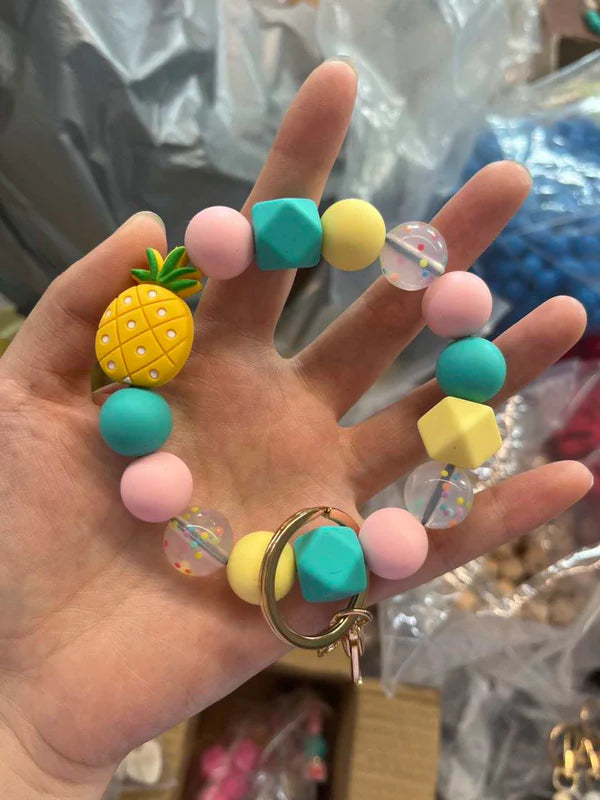 Silicone Bracelet Keychain