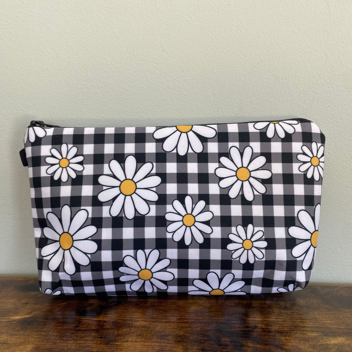 Pouch - Floral Daisy Gingham